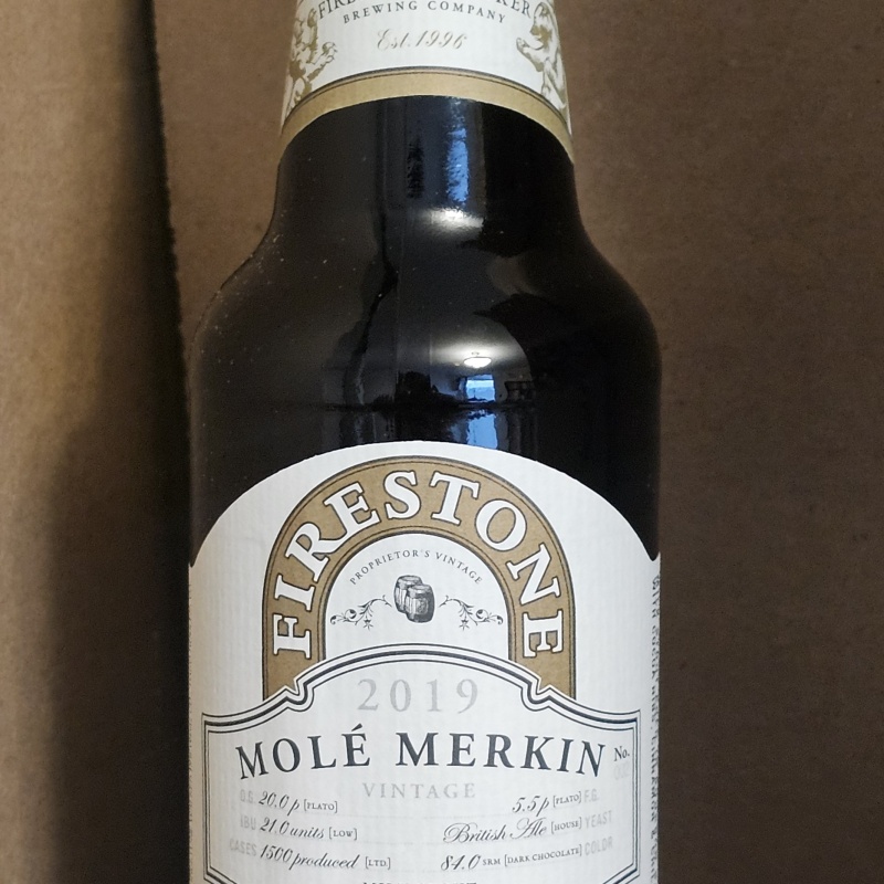 2019 Firestone Walker Mole Merkin, 355ml, 7.8% ABV Paso Robles, CA.
