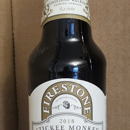 2018 Firestone Walker Stickee Monkey, 355ml, 11.4% ABV Paso Robles, CA.