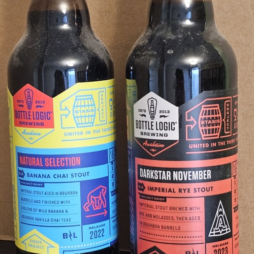 2023 Bottle Logic Darkstar November: Imperial Rye Stout, 500ml, Anaheim, CA