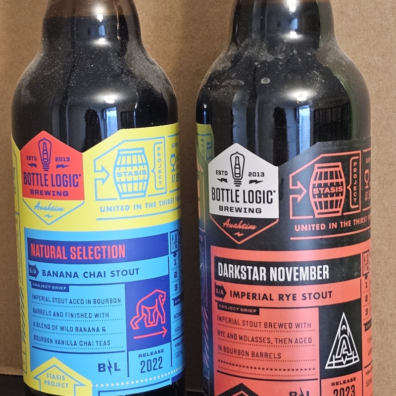 2023 Bottle Logic Darkstar November: Imperial Rye Stout, 500ml, Anaheim, CA