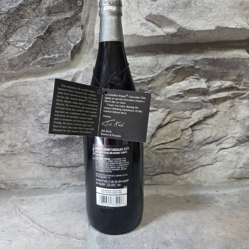 Sam Samuel Adams Chocolate Bock 2004 750ml bottle Discontinued Rare! plus free bonus!