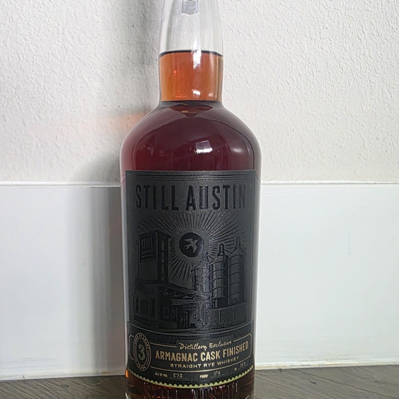 Still Austin Distillery Armagnac Cask Finished Straight Rye