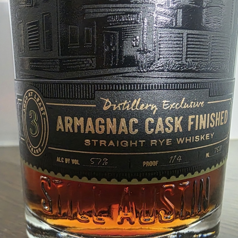 Still Austin Distillery Exclusive Armagnac Cask Finished Straight Rye