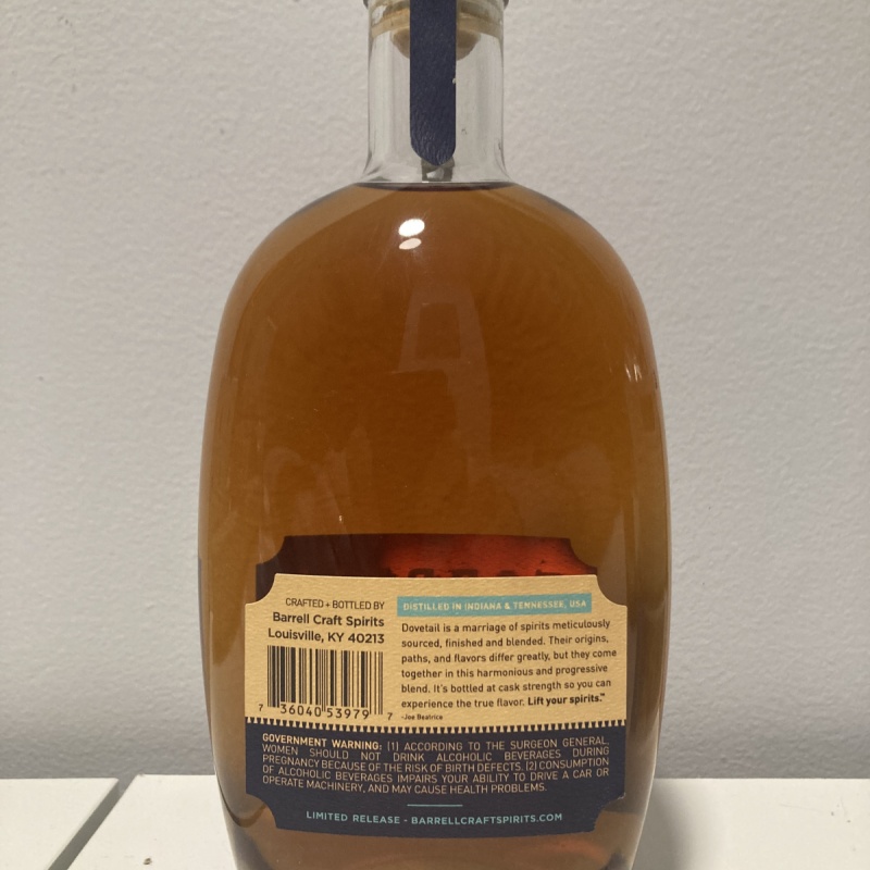 Barrell Craft Spirits Dovetail