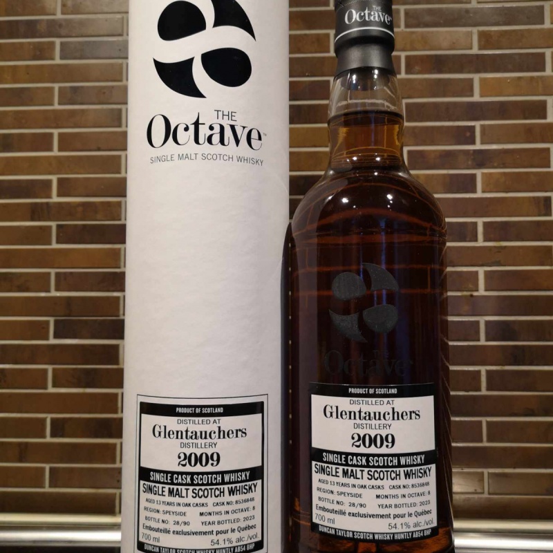 Duncan Taylor Octave Glentauchers Single Malt 2009 13yo