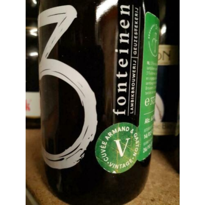 1 bottle (375ml) of  3 Fonteinen -  3F Oude Geuze Vintage 2017 - Cuvée Armand & Gaston