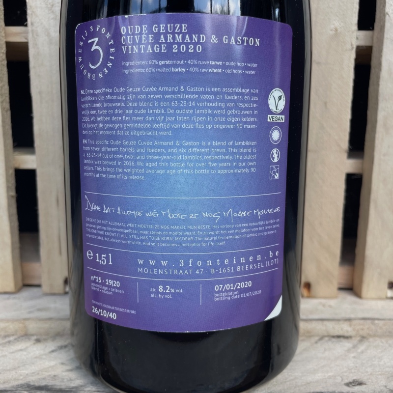 3 Fonteinen Magnum Oude Geuze Vintage A&G 2020