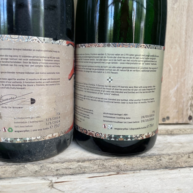 Batch 1 (2014) + Batch 2 (2016) 3 Fonteinen Zenne y Frontera