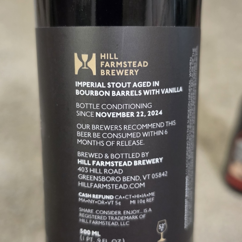 Hill Farmstead Double Barrel Damon w Vanilla + Double Barrel Aaron 2026 2x bottles total