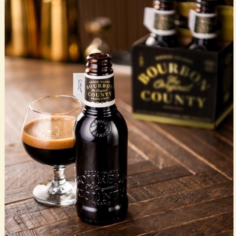 GOOSE ISLAND Bourbon County Brand Stout (2025)...4-PACK..10OZ BOTTLES