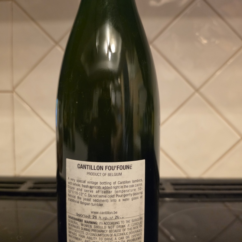 Cantillon Fou Foune 26/8/2015