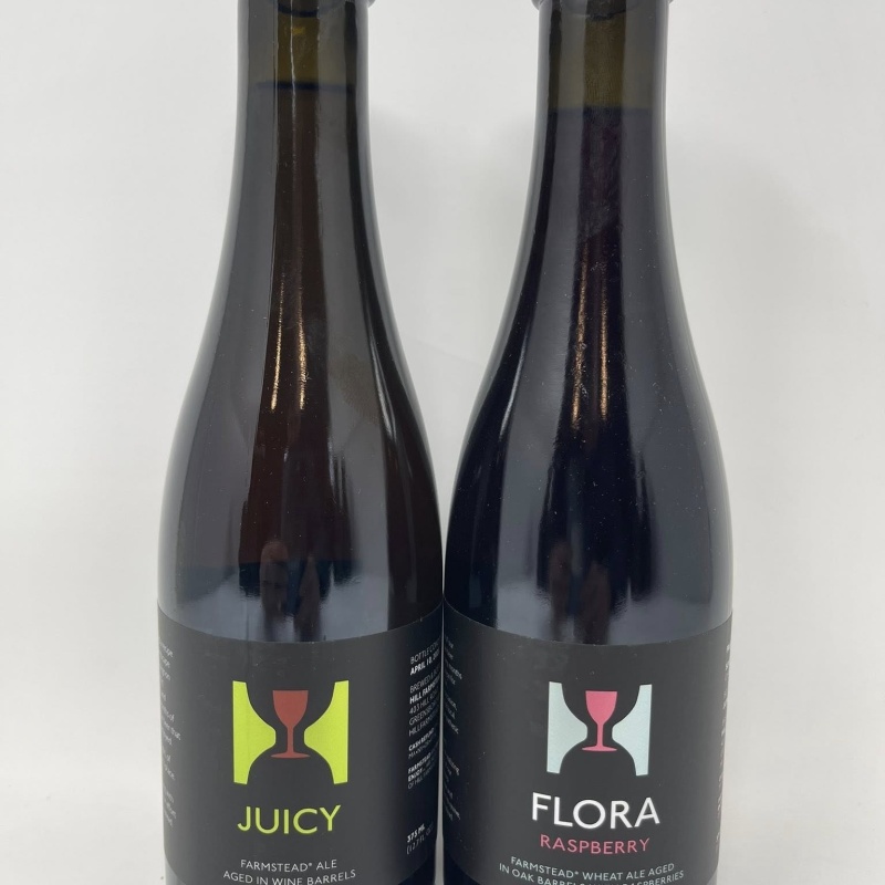 Flora Raspberry & Juicy 375ml Bottle Set 2025 Releases Hill Farmstead Brewery