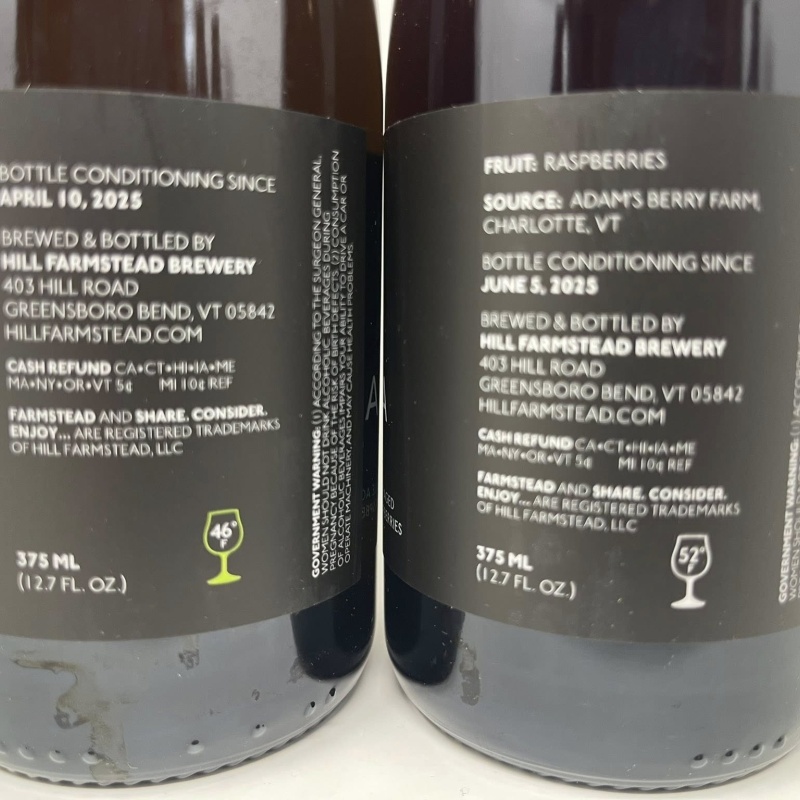 Flora Raspberry & Juicy 375ml Bottle Set 2025 Releases Hill Farmstead Brewery