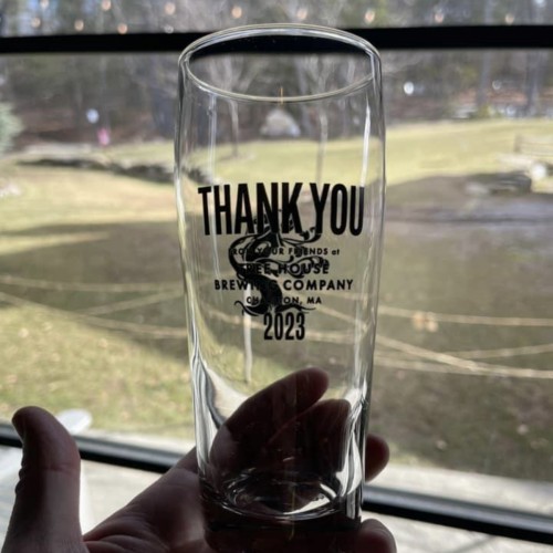 Tree House Willi Pint Glass Thank You 2023