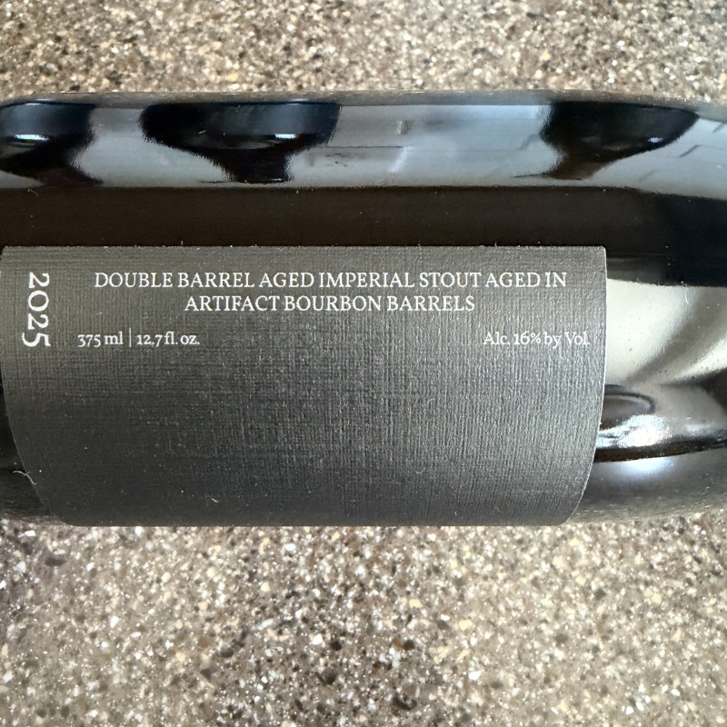 Side Project: Beer:Barrel:Time: 2024 & 2025, Double Barrel Stout Aged in Artifact Bourbon Barrels, Derivation Blend #21