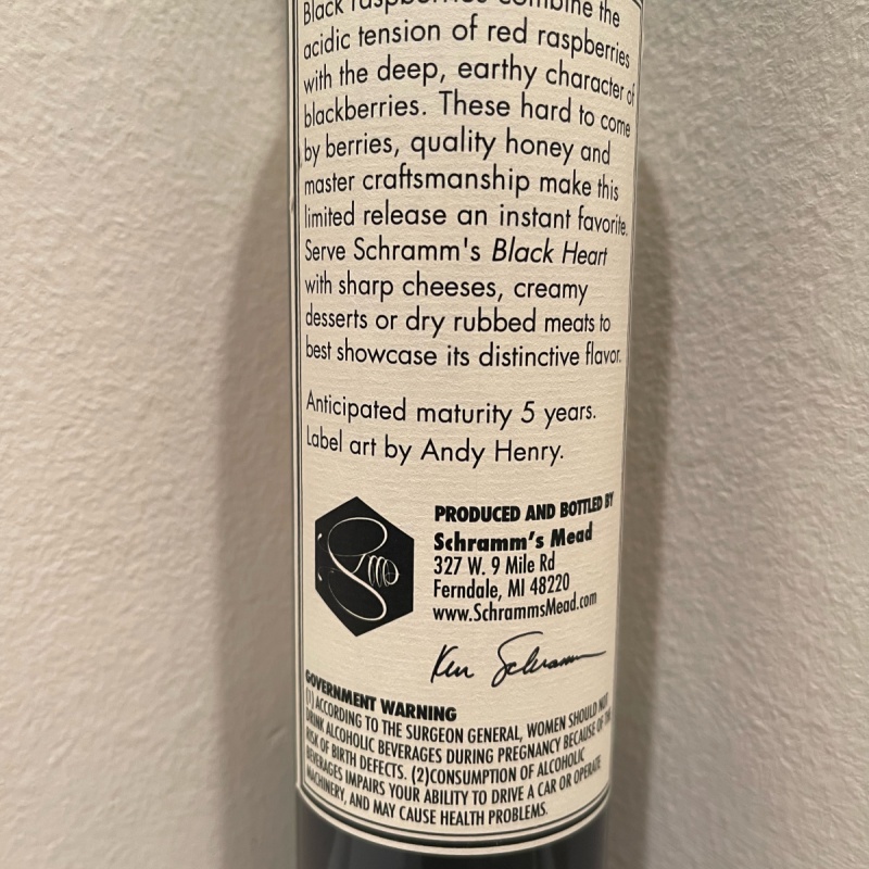 Schramm’s Black Heart B3