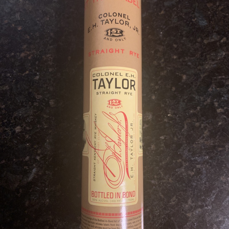 Colonel E.H. Taylor Straight Rye bourbon ( EHT E H Taylor EH )