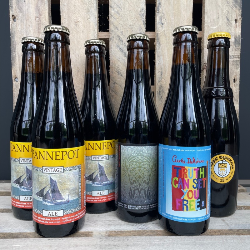De Struise Brouwers Pannepot, Cuvée Delphine, Black Albert, Westvleteren 12