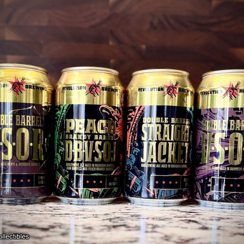 Revolution Double Barrel 4 pack. DB Straight Jacket, Peach Brandy DB VSOJ, DB VSOR, DB VSOD