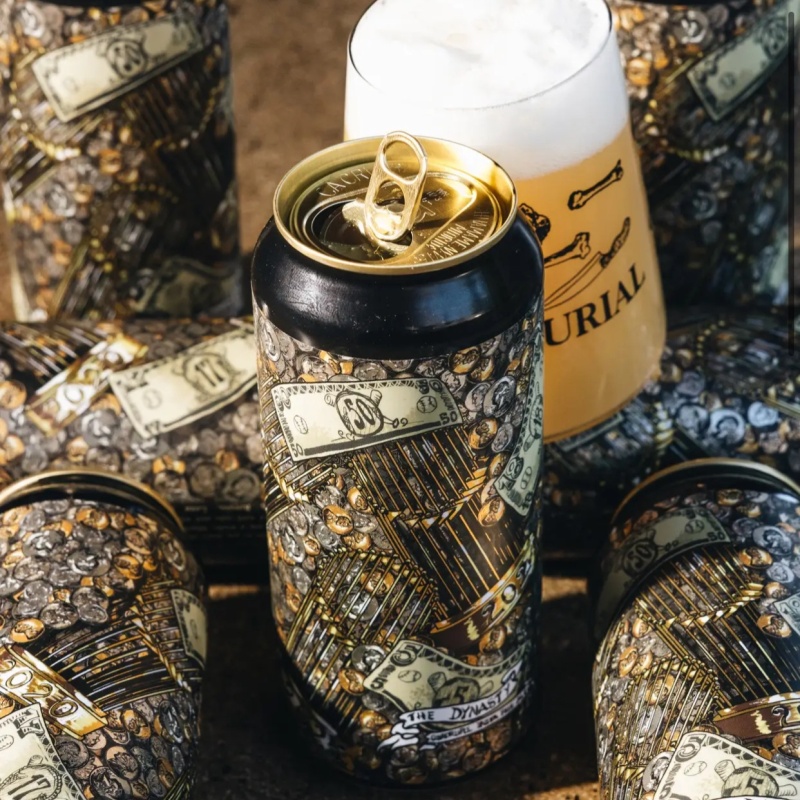 BURIAL  FIDENS THE DYNASTY COLLABORATION QUADRUPLE IPA 12%… 4  CANS  SOLD Out