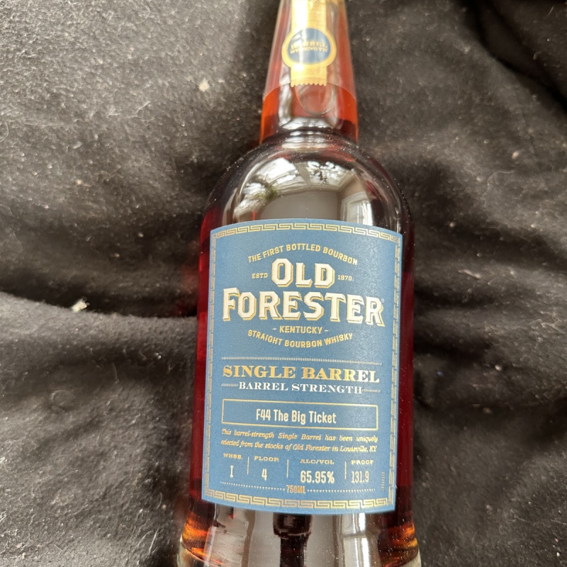 Old Forester Single Barrel Barrel Strength Bourbon Store Pick