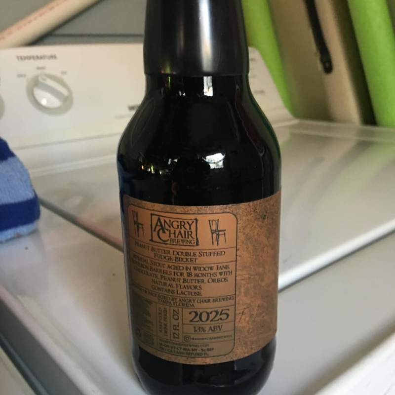 ANGRY CHAIR Barrel Aged Peanut Butter Double Stuffed Fudge Bucket (2025)