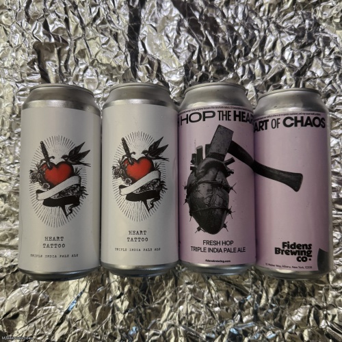4 Pack Fidens Root Branch Monkish Fresh Hop Heart of Chaos + Heart Tattoo
