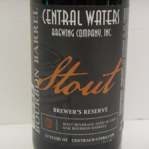 Central Waters Brewer's Reserve 2016 Bourbon Barrel Aged Stout, 12 oz bottle