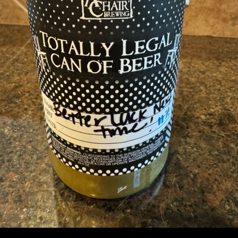 Angry Chair Better Luck Next Time Crowler - free shipping