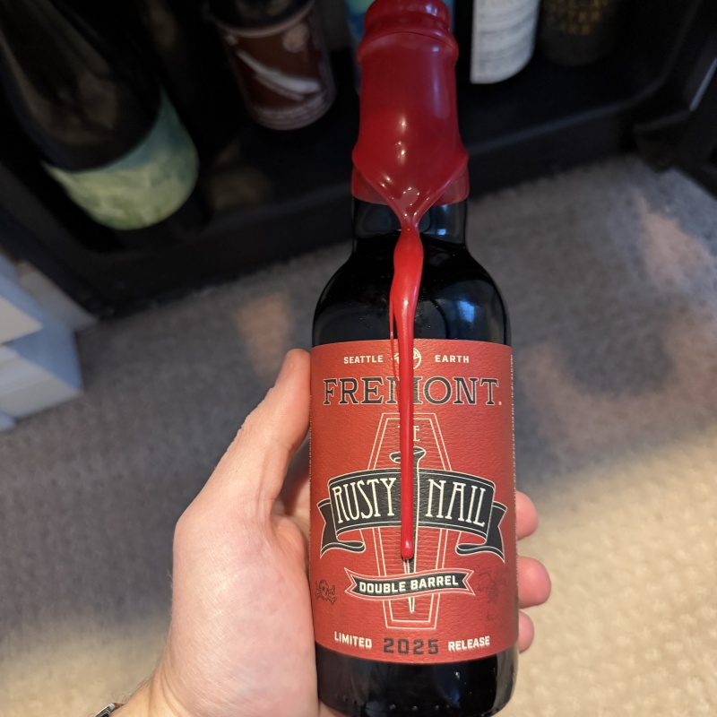 One 12oz Bottle of Double Barrel Rusty Nail 2025 by Fremont (UT: 4.5) + One 12oz Bottle of Double Barrel Brew 8000 2024 by Fremont (UT: 4.52)