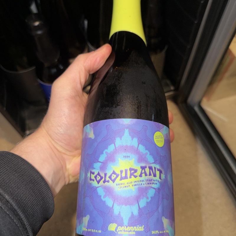 750ml Bottle of Barrel Aged Colourant by Perennial / Phase Three-- Bottled 2024 (UT: 4.52)