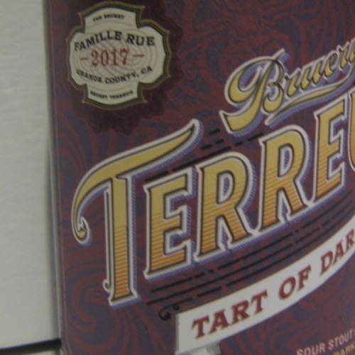 The Bruery 2017 Terreux Tart of Darkness Barrel Aged Sour Stout, 22 oz Bottle