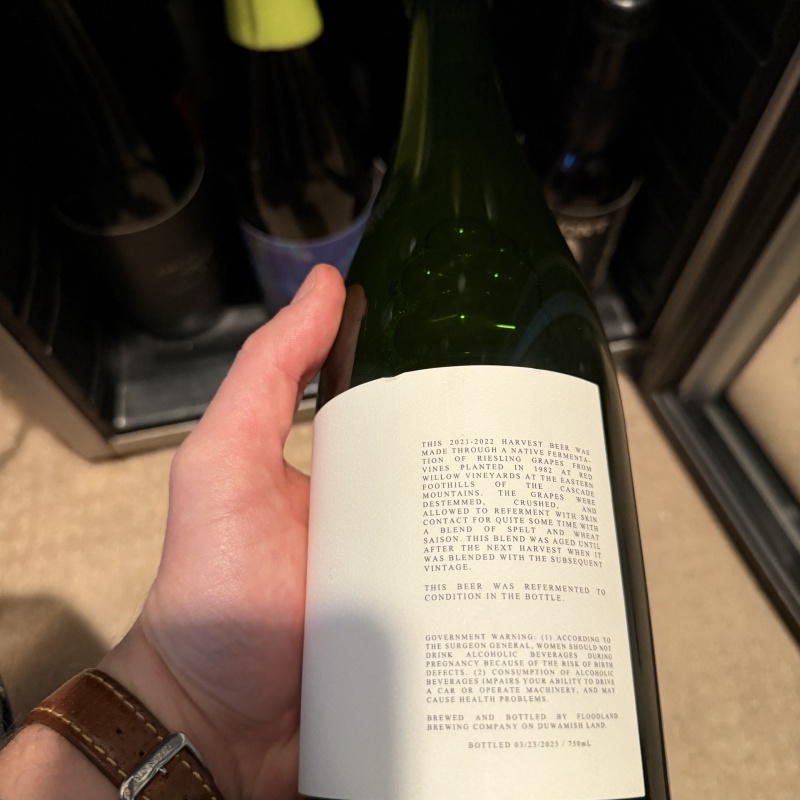 750ml Riesling MMXXI/MMXXII by Floodland 2023 + 750ml Muscat MMXXI by Floodland 2022 for AndyNg