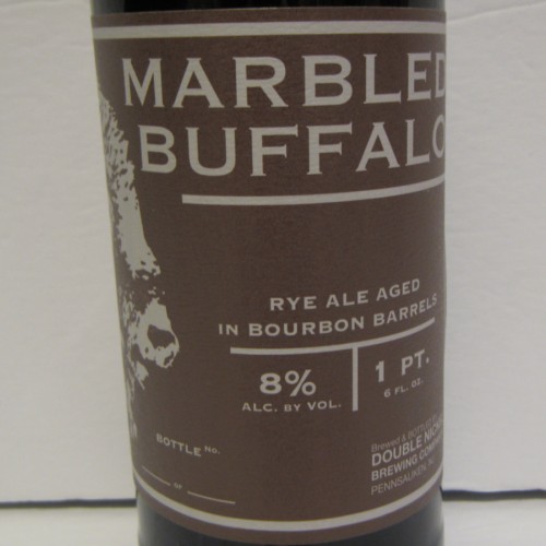 Double Nickel Marbled Buffalo Bourbon Barrel Aged Rye Ale, 22oz bottle