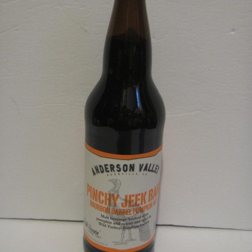 Anderson Valley Pinky Jeek Barl Bourbon Barrel Pumpkin Ale 2015, 22oz bottle