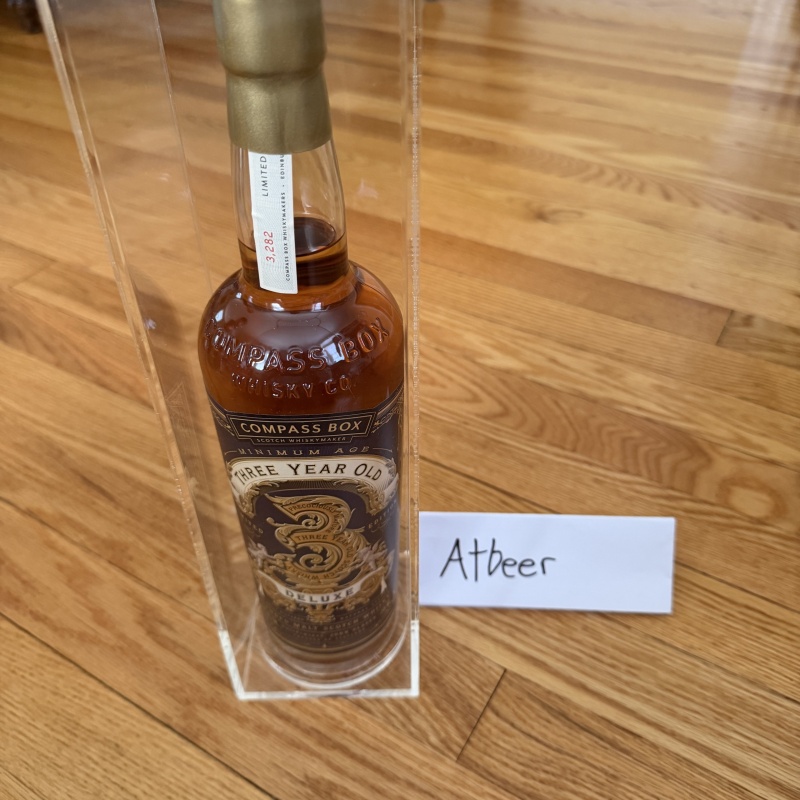 COMPASS BOX THREE YEAR OLD DELUXE- RARE