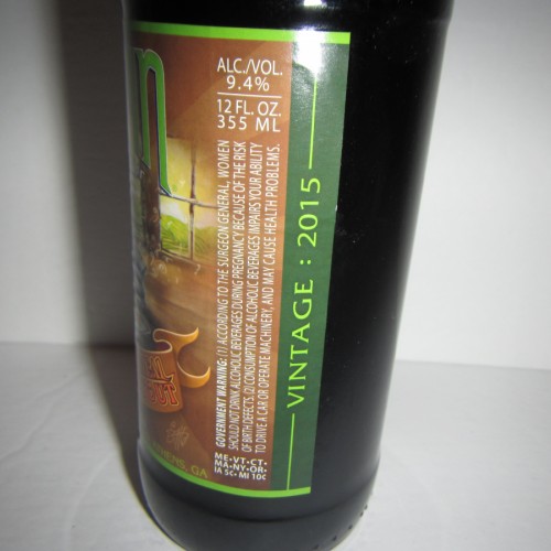 Terrapin W-n-B 2015 Coffee Oatmeal Imperial Stout, 12oz bottle