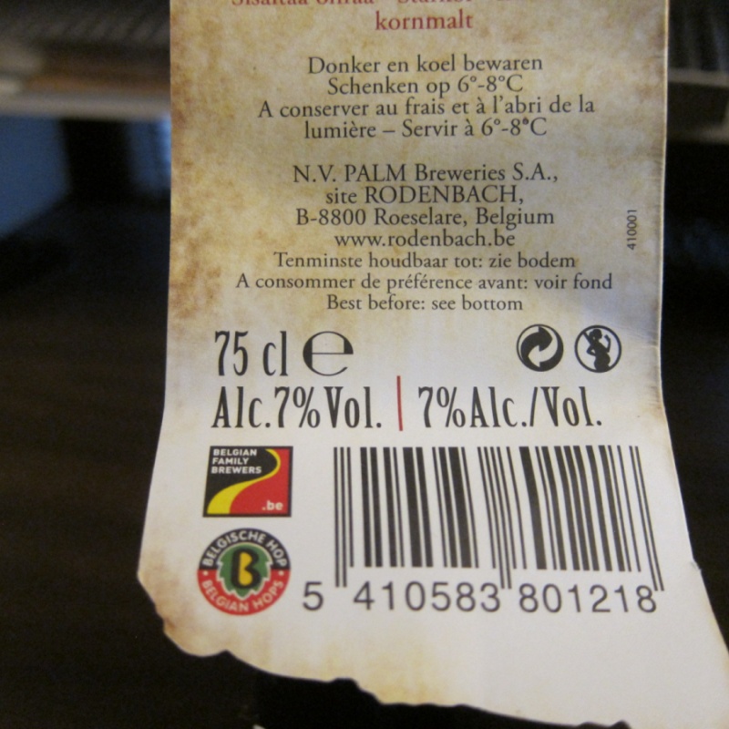 Rodenbach Caractère Rouge Flanders Red Ale 750