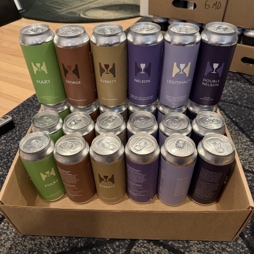 For BigJ9110 - Hill Farmstead - Case of Cans- Mary George Everett Nelson Pale Double Nelson Legitimacy