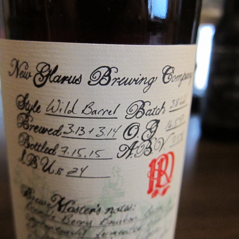 New Glarus Wild Barrel BRAMBLE BERRY 2015 R&D