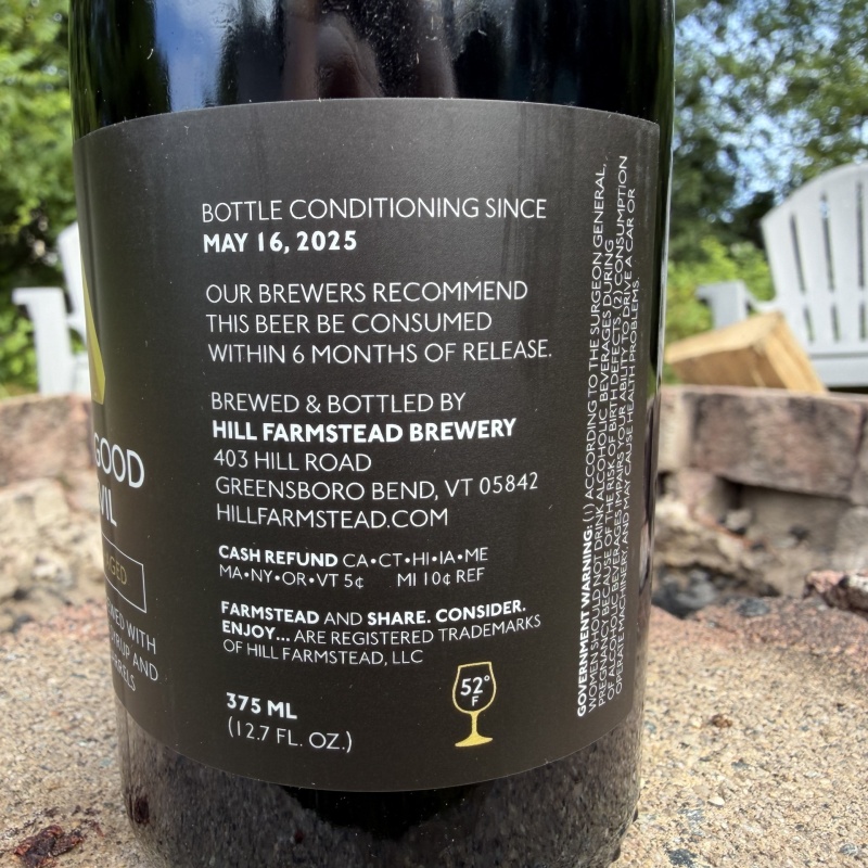 Rum Barrel-Aged Beyond Good & Evil - Hill Farmstead Brewery 375ml Bottle