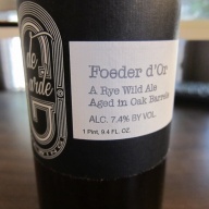 De Garde Foeder d'Or Rye Wild Ale deGarde 750