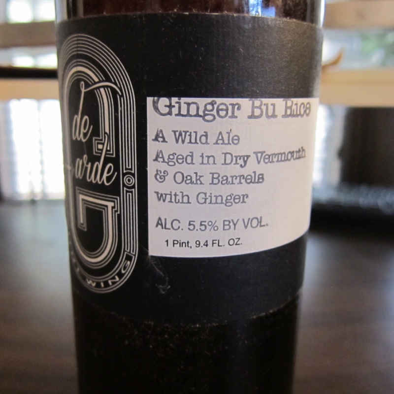 De Garde Ginger Bu Rice Wild Ale deGarde 750