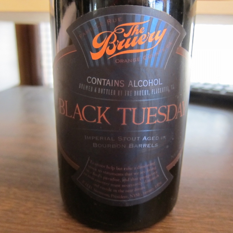 The Bruery Black Tuesday 2013