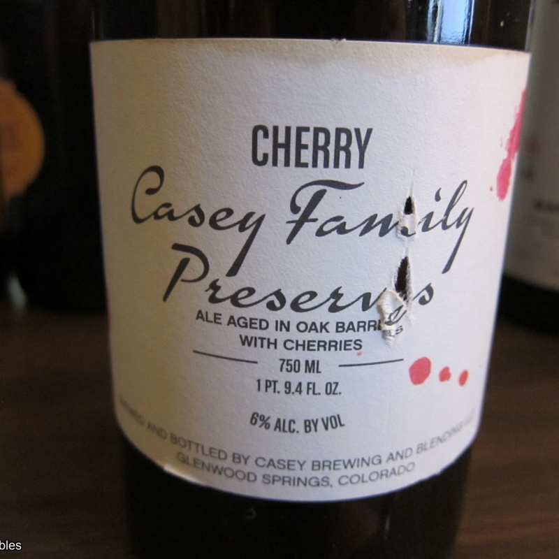Casey Family Preserves Cherry Saison 2015 750