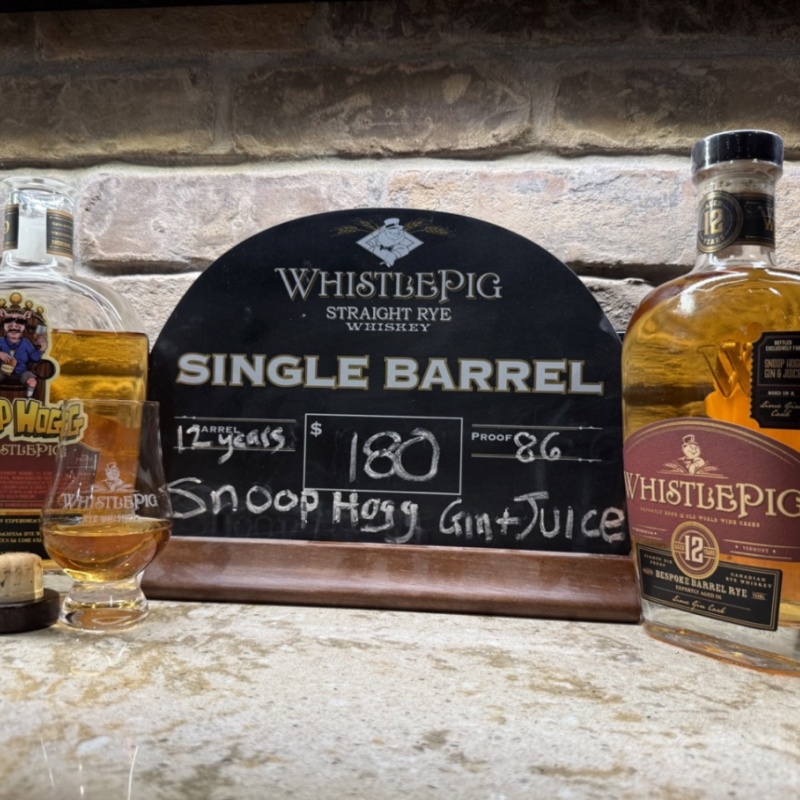 WhistlePig single barrel pick 12 Year Lime Gin Experimental Finish