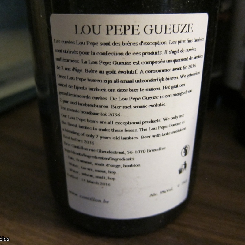 2013 Cantillon Lou Pepe Gueuze 750
