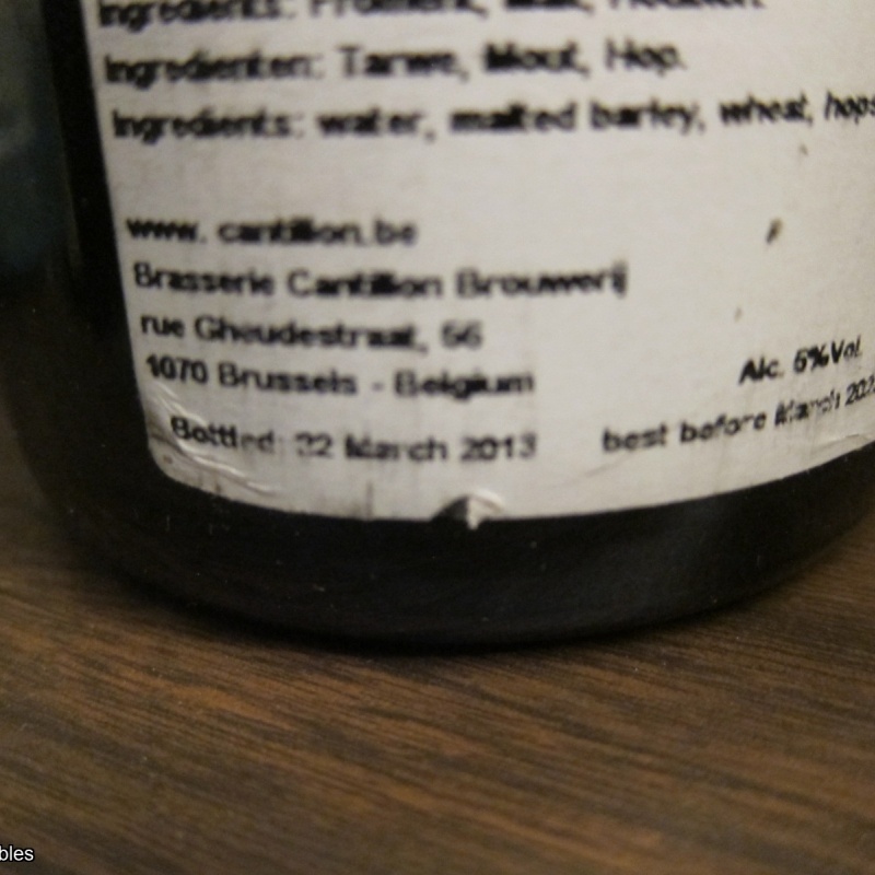 2013 Cantillon Cuvee Saint Gilloise 750
