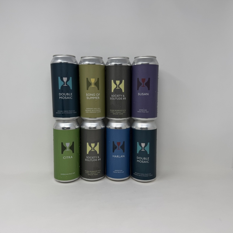 Hill Farmstead Brewery - Monthly IPA Mix 8-Pack - Edward Double Mosaic Citra Galaxy Motueka Mosaic Abner Harlan & More