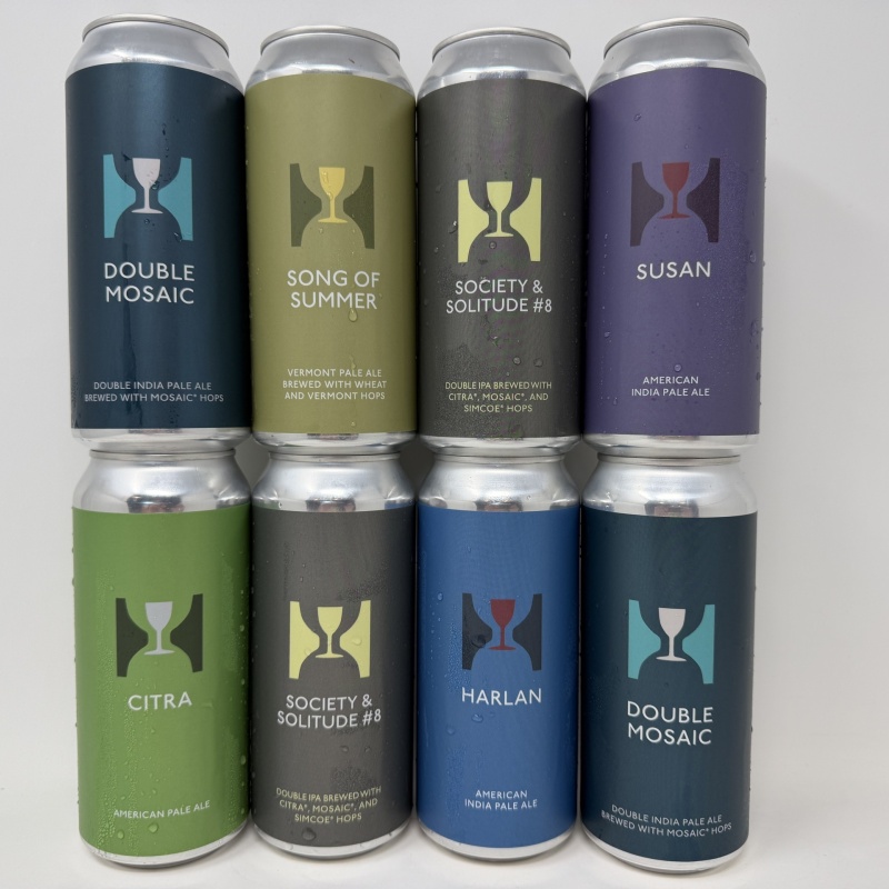 Hill Farmstead Brewery - Monthly IPA Mix 8-Pack - Edward Double Mosaic Citra Galaxy Motueka Mosaic Abner Harlan & More